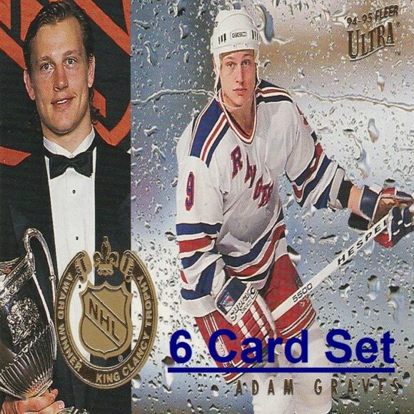 Adam Graves NYR Hockey Card Collection - Picture 1 of 7